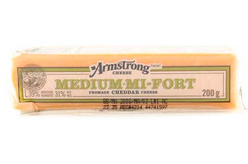 Saputo Armstrong Medium Cheddar 4.54kg