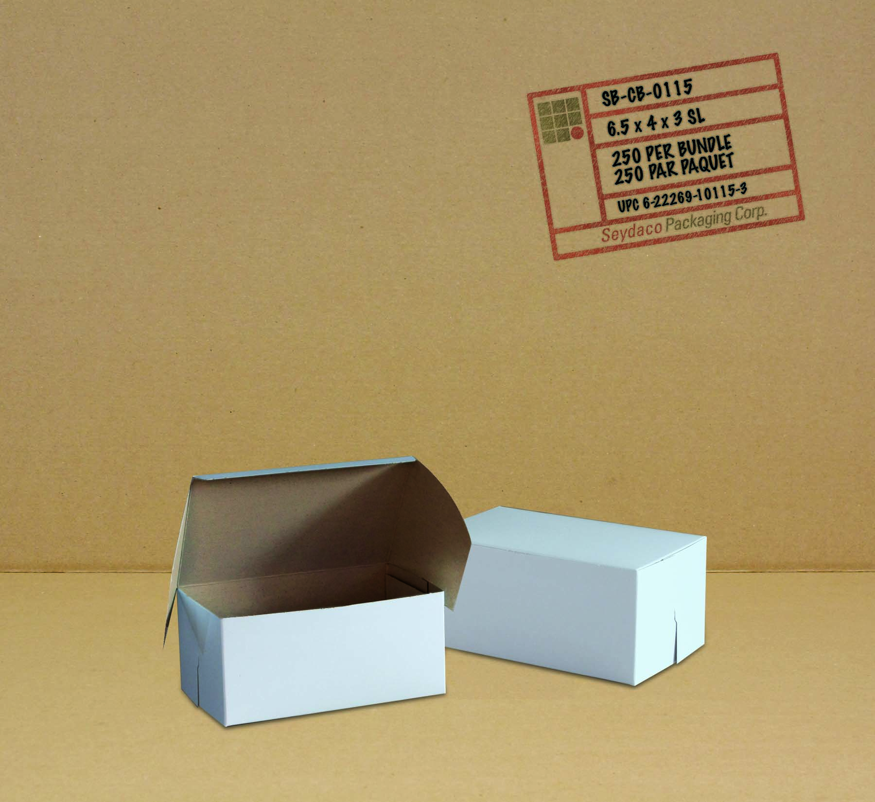 Bakery Box 6.5x4x3 250/Bundle