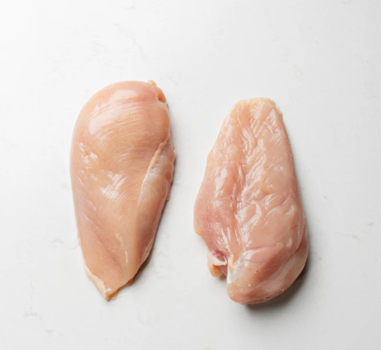 Product 021680BS: Chicken Breast IQF 6oz 21-23 pcs, 4kg Box