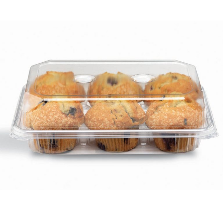 Crystal Seal 6 Count Muffin  Container 200/cs