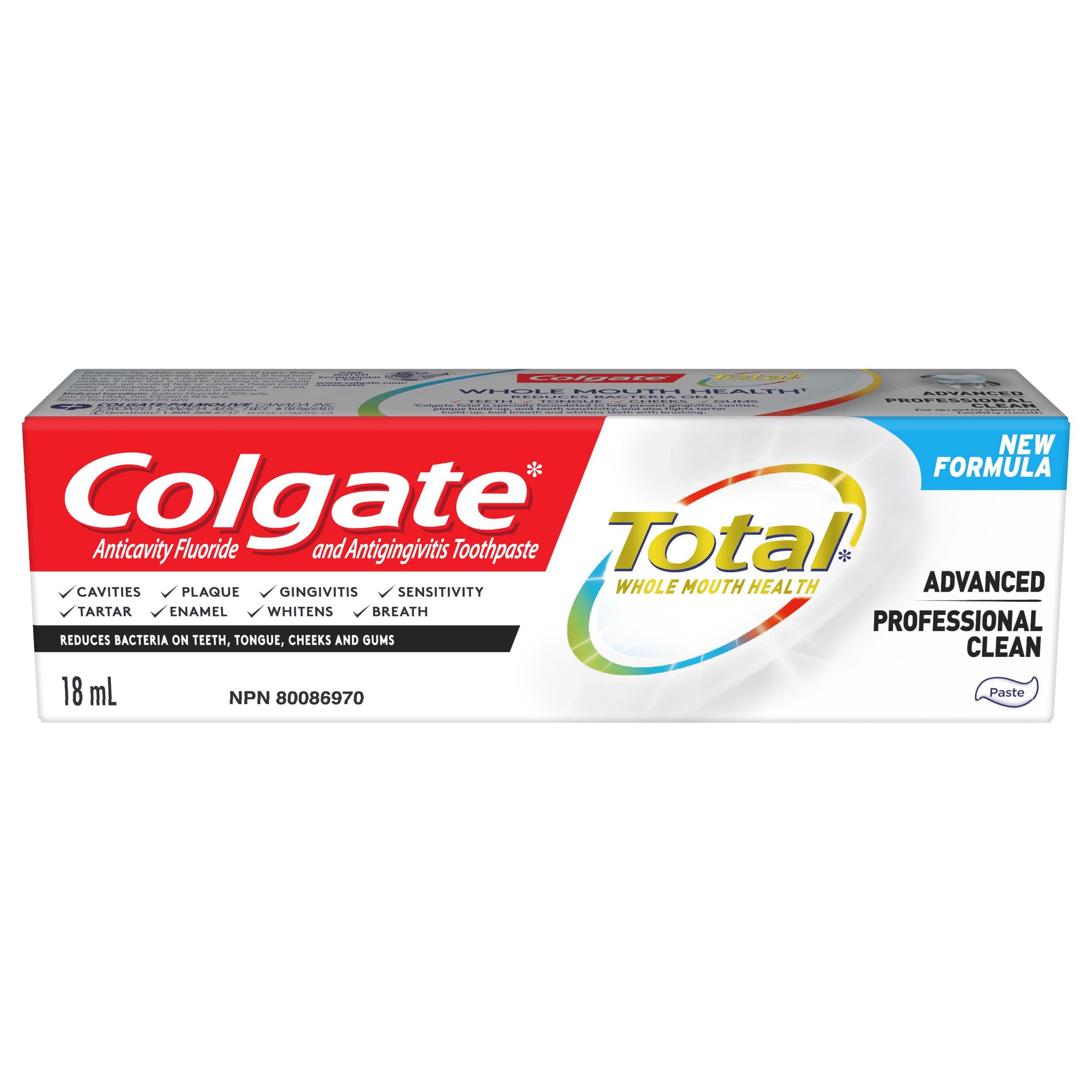 Colgate Total Pro Clean  Toothpaste 18ml 24/cs