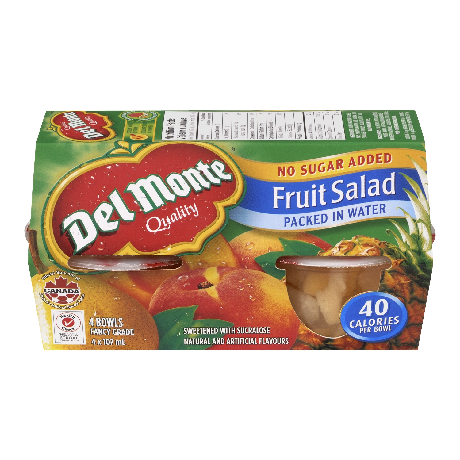 Delmonte Fruit Salad Cup  (Water) 4x107ml 6/cs