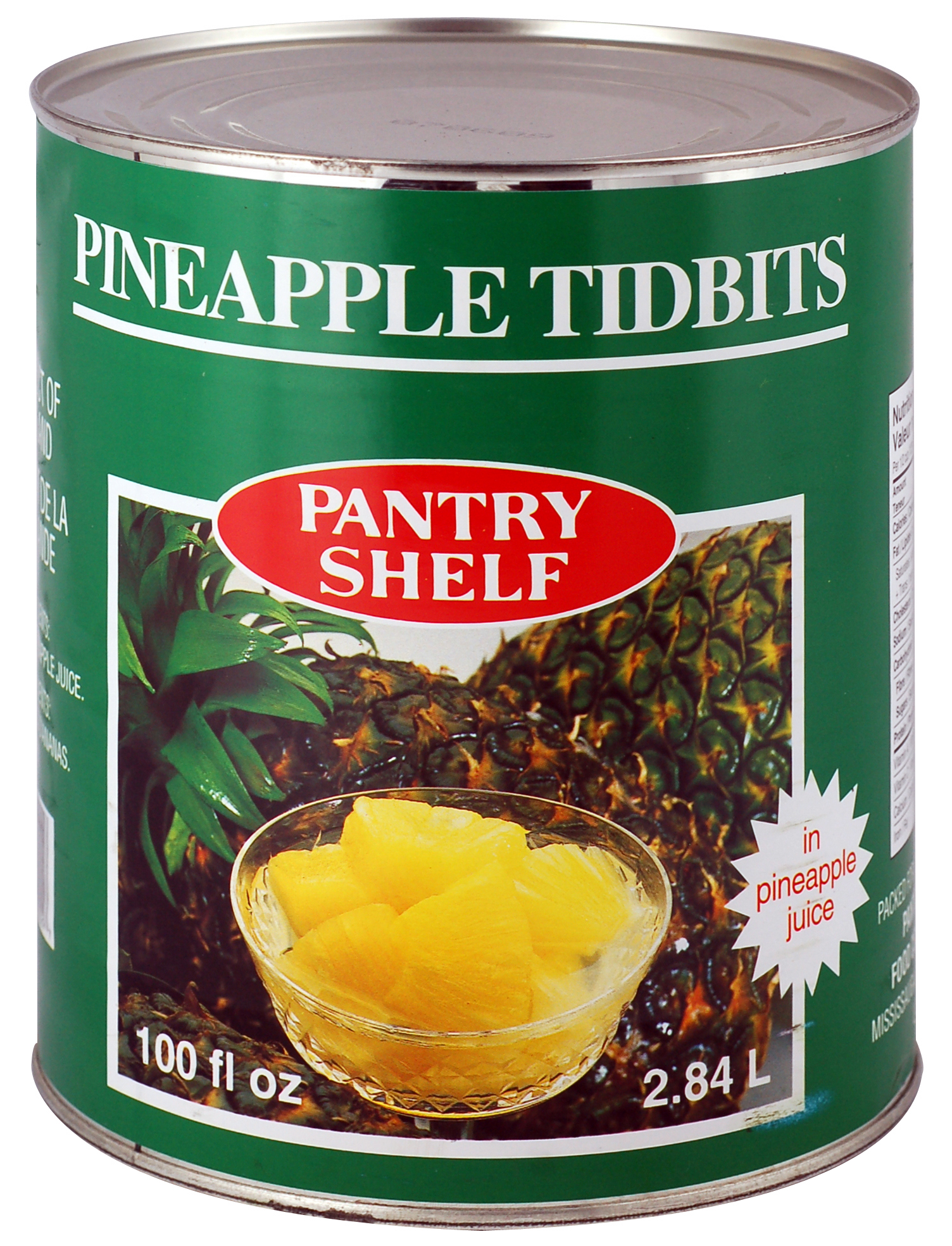 Pantry Shelf Pineapple Tidbits  6x2.84L
