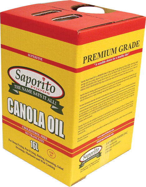 Saporito Canola Oil Box  16L