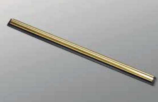 Brass Window Squeegee Channel &amp; Rubber 12 &quot;