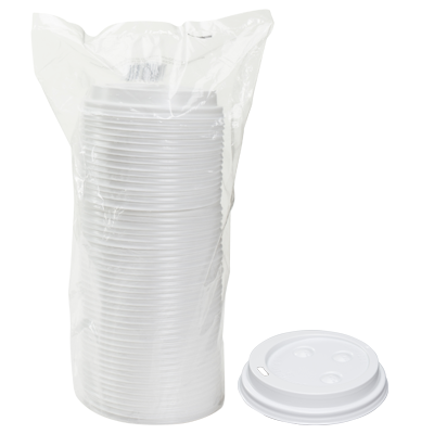 Ripple 8z Hot Cup Lid White  Dome (20x50)1000/Case