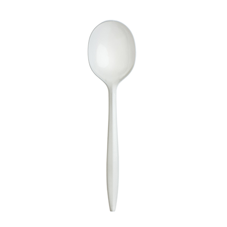 White Plastic Soup spoon 1000/Case