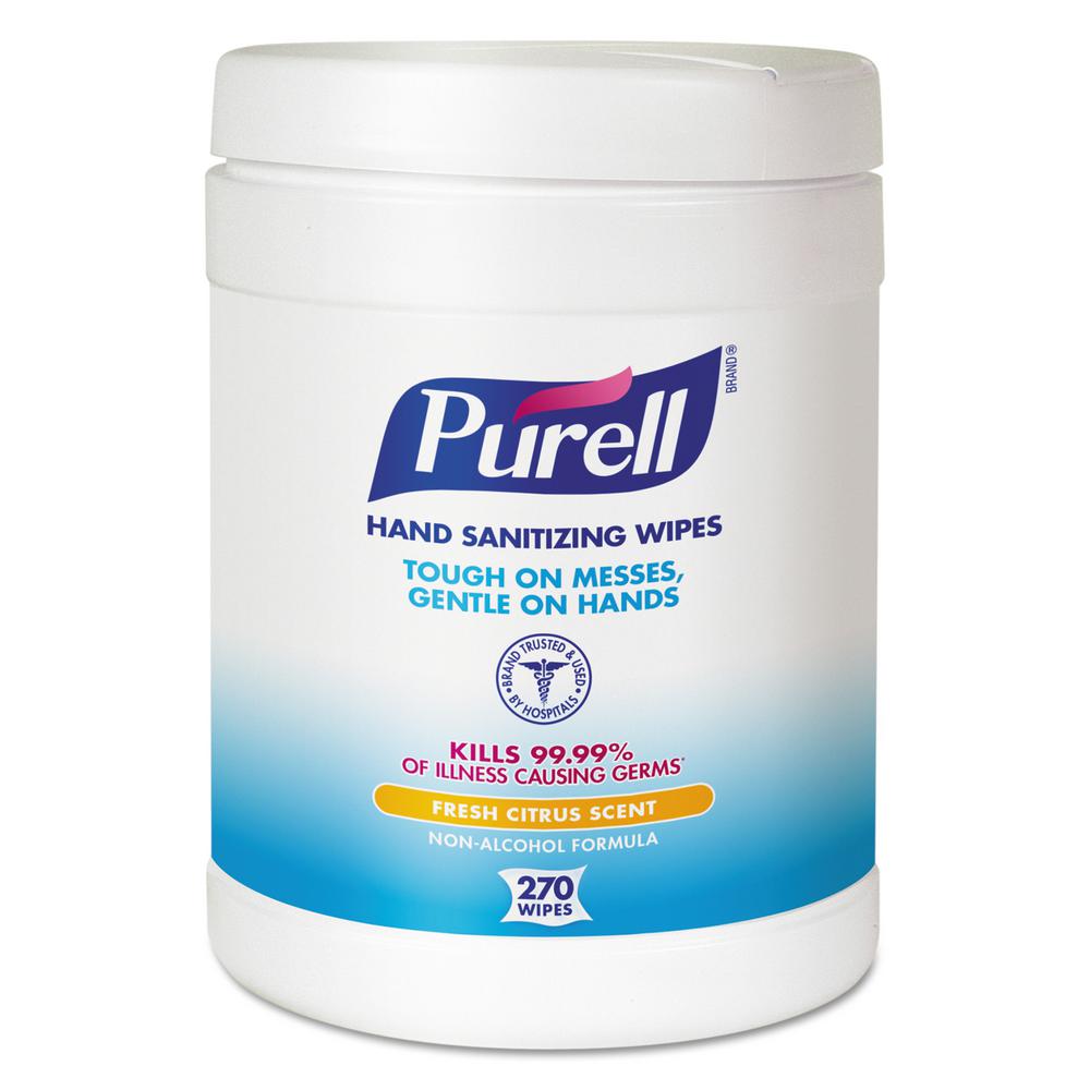 Purell Hand Sanitizing Wipes 270/Tub
