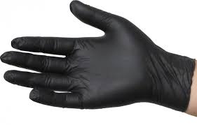 Glove Nitrile Medium PowderFree Black 100/Box