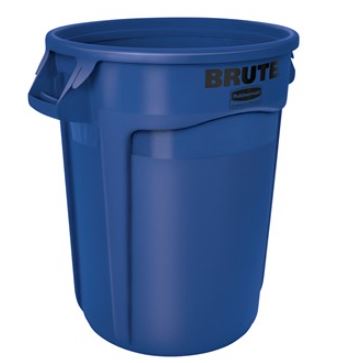 Brute 32 Gallon Waste Container Blue