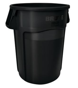 Brute 44 Gallon Waste Container Black