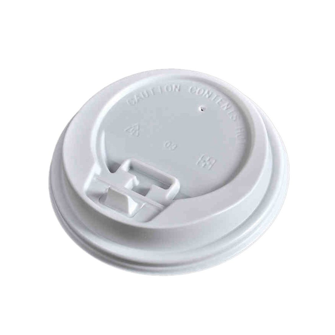 White Dome Lid for Hot Cup 10-24oz 1000/Case 