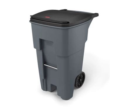 Rubbermaid 65Gal Grey Roll-Out  Waste Container 