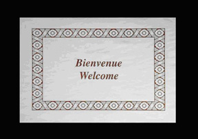 Placemat Welcome Red 1000/Case