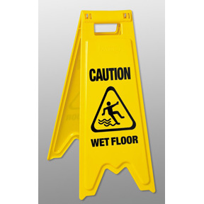 Wet Floor Sign  English/French/Spanish 