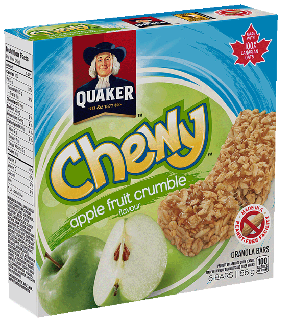 Quaker Chewy Apple Crumble  Bars 5/box 12x120g