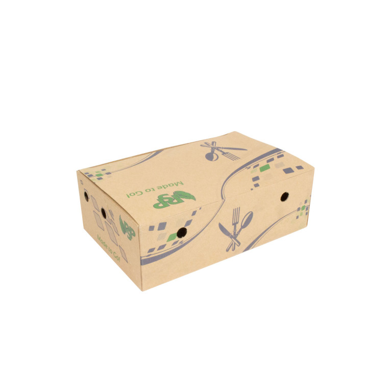 Pack n&#39;Eat Small Paper Snack Box 6.5&quot;x4.25&quot;x2.12&quot; 300/Case