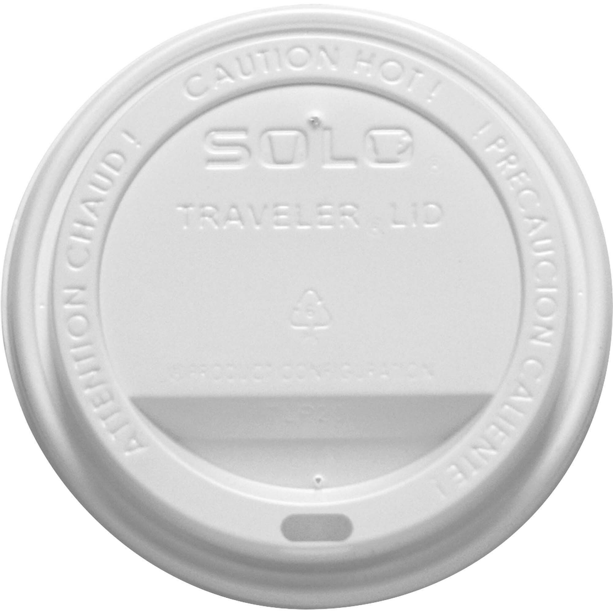 White Dome Lid for Hot Cup 10-24oz 1000/Case