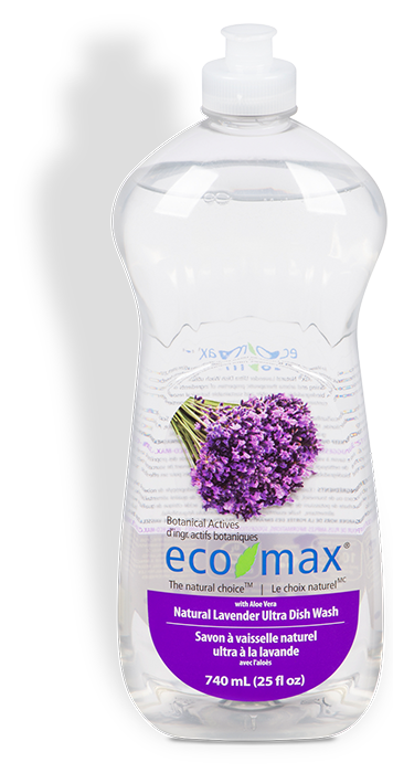 Eco Max Ultra Dishwash Liquid  Natural Lavender 740ml 6/cs