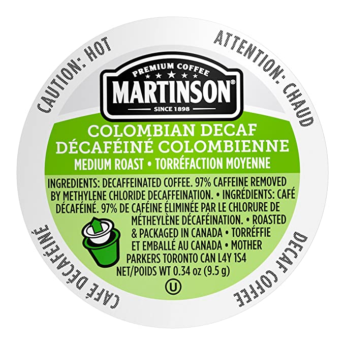 Martinson Coffee Colombian Decaf 24/Box