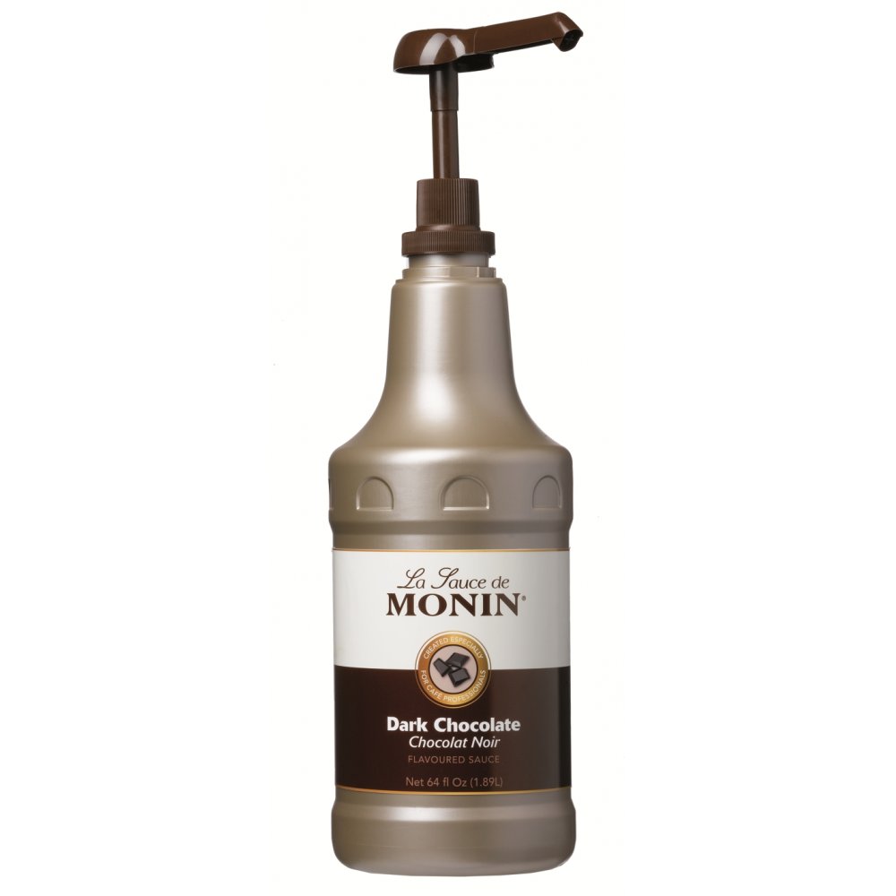 Monin Dark Chocolate Sauce 64oz 4/Case (Pump included)