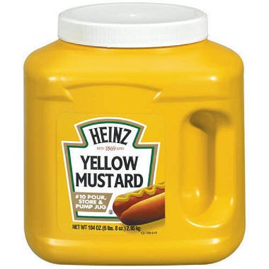 Kraft Heinz Mustard Jug 4x2.84L (100oz)
